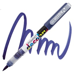 Karin Pigment Decobrush Marker - Indigo Blue marker and swatch