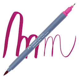 Faber-Castell Goldfaber Aqua Dual Marker - 125 Middle Purple Pink marker and swatch