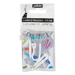 Pebeo Colorex Replacement Nibs, front of packaging