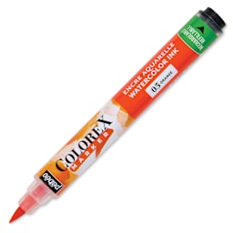 Pebeo Colorex Refillable Marker - Orange, cap off