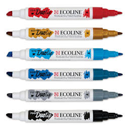 Royal Talens Ecoline DuoTip Markers - Urban Landscape, Set of 6