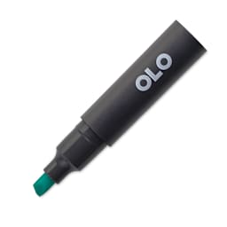 Olo Chisel-Tip Half Marker - BG2.3 Aqua Green with cap off