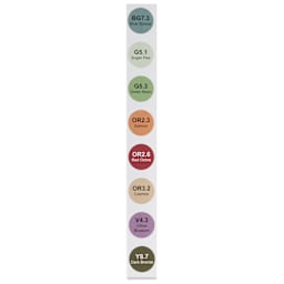 Olo Chisel Dual-Tip Markers - Set of 8, Urban colors with codes