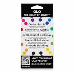 Olo Brush Dual-Tip Markers - Set of 8, Neutral Gray, back of packaging