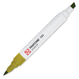 Pantone Dual Tip Marker - 104, marker with caps off