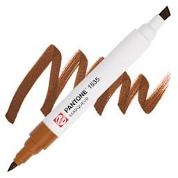 Pantone Dual Tip Marker - 1535, swatch and marker