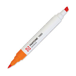 Pantone Dual Tip Marker - 1585, marker with caps off