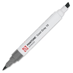 Pantone Dual Tip Marker - Cool Gray 10, caps off