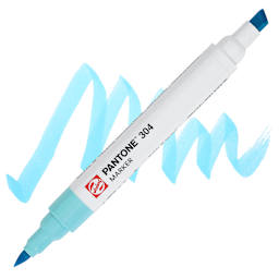 Pantone Dual Tip Marker - 304, swatch and marker