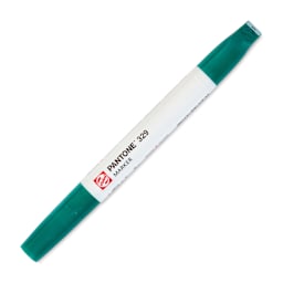 Pantone Dual Tip Marker - 329, marker with caps on