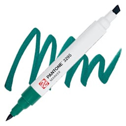 Pantone Dual Tip Marker - 3295, swatch and marker