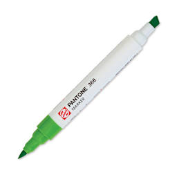 Pantone Dual Tip Marker - 368, marker with caps off