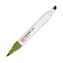 Pantone Dual Tip Marker - 384, marker with caps off