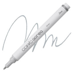 Copic Acrea Paint Marker - Silver 006, marker and swatch