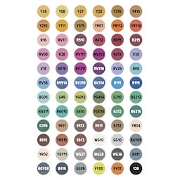 artPOP! Chisel and Fine Dual Tip Alcohol Art Marker Set - Set of 73, Assorted, color-codes on caps
