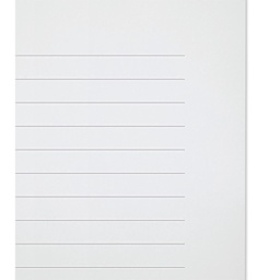 Midori MD Cotton Letter Pad - A5, Ruled, White, 50 Sheets, close-up of sheet