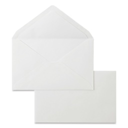 Midori MD Cotton Envelopes - 4.6" x 7.3", White, Pkg of 8, open and closed