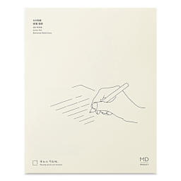Midori MD Letter Pad - A5, Ruled, White, 50 Sheets, front cover