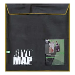 Biyomap Reusable Art Storage Bag - 33.5" x 33.5", Gold Border