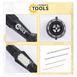 Citadel Tools Drill - Set of 4 Bits close up to show features
