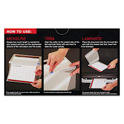 GBC Select-A-Size Thermal Lamination Film - 3 mil, 9" x 100' Roll front of packaging