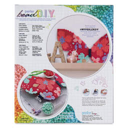 Perler Bead D.I.Y. Butterfly Activity Kit back of packaging