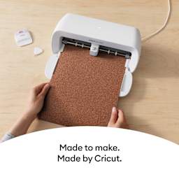 Cricut Joy Xtra Prismatic Glitter Smart Iron-On Heat-Transfer Vinyl - Sea Sparkle Sampler in use with Cricut Joy Xtra (not included)