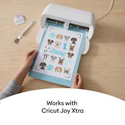 Cricut Joy Xtra Adhesive Cutting Mat - Light Grip, 8-1/2" x 12" in use with Cricut Joy Xtra (not included)