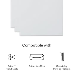 Cricut Joy Xtra Permanent Smart Label Writable Vinyl Sheets compatible with
