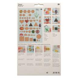 Rico Design Paper Poetry Quilling Cork Stencil Set - back of packaging