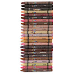 Liqui-Mark Crayons - Global Colors, Set of 24 (set contents)