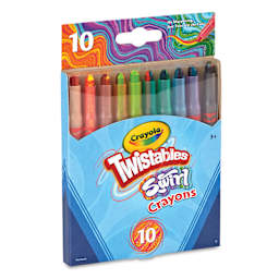 Crayola Twistables Swirl Mini Crayons - Set of 10, front of the packaging