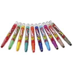 Crayola Twistable Mini Crayon Set - Set of 10, Assorted, out of packaging