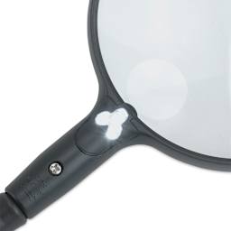 Carson MagniFlex LED Magnifier close-up of LED light turned on