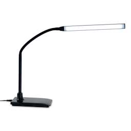 Hobbylight Flexi Table Lamp - Black, lamp turned on