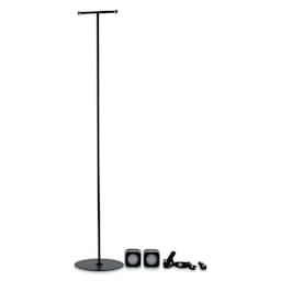 Hobbylight Cube 5-in-1 LED Floor Lamp - Black, contents laid out