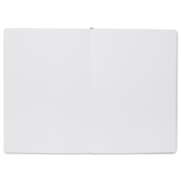 Etchr Mixed Media Hardbound Sketchbook - Hot Press, Portrait, 6.9" x 9.6", 100 lb, open