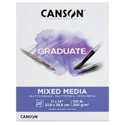 Canson Graduate Mixed Media Pad - 11" x 14", front cover
