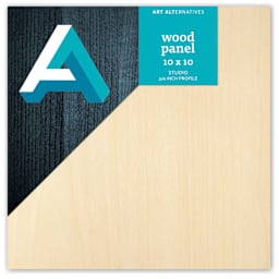 Art Alternatives Studio Wood Panel, Gallery, Cradled, .75 in Profile, 10 in x 10 in