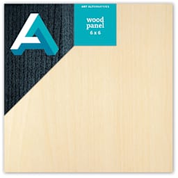 Art Alternatives Studio Wood Panel, Cradled, 1.5 in Profile, 6 in x 6 in