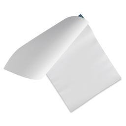 Art Alternatives White Paper Palette Pad, cover rolled back 