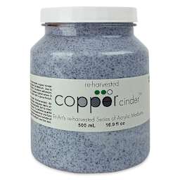 Tri-Art Re-Harvested Acrylic Mediums - Front of 260 ml jar of Copper Cinder Medium