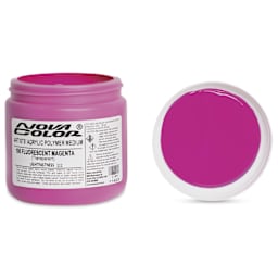 Nova Color Artists’ Acrylic Polymer Paint - Fluorescent Magenta, 473 ml Jar