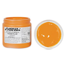 Nova Color Artists’ Acrylic Polymer Paint - Indian Yellow Azo, 473 ml Jar