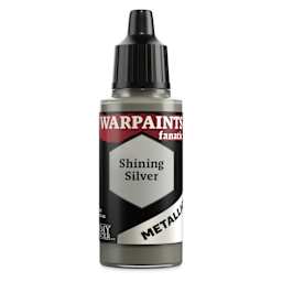 The Army Painter Warpaint Fanatics Acrylic Paint - Metallic Shining Silver, 18 ml Bottle