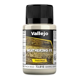 Vallejo Weathering FX Acrylic - Light Brown Thick Mud, 40 ml Bottle