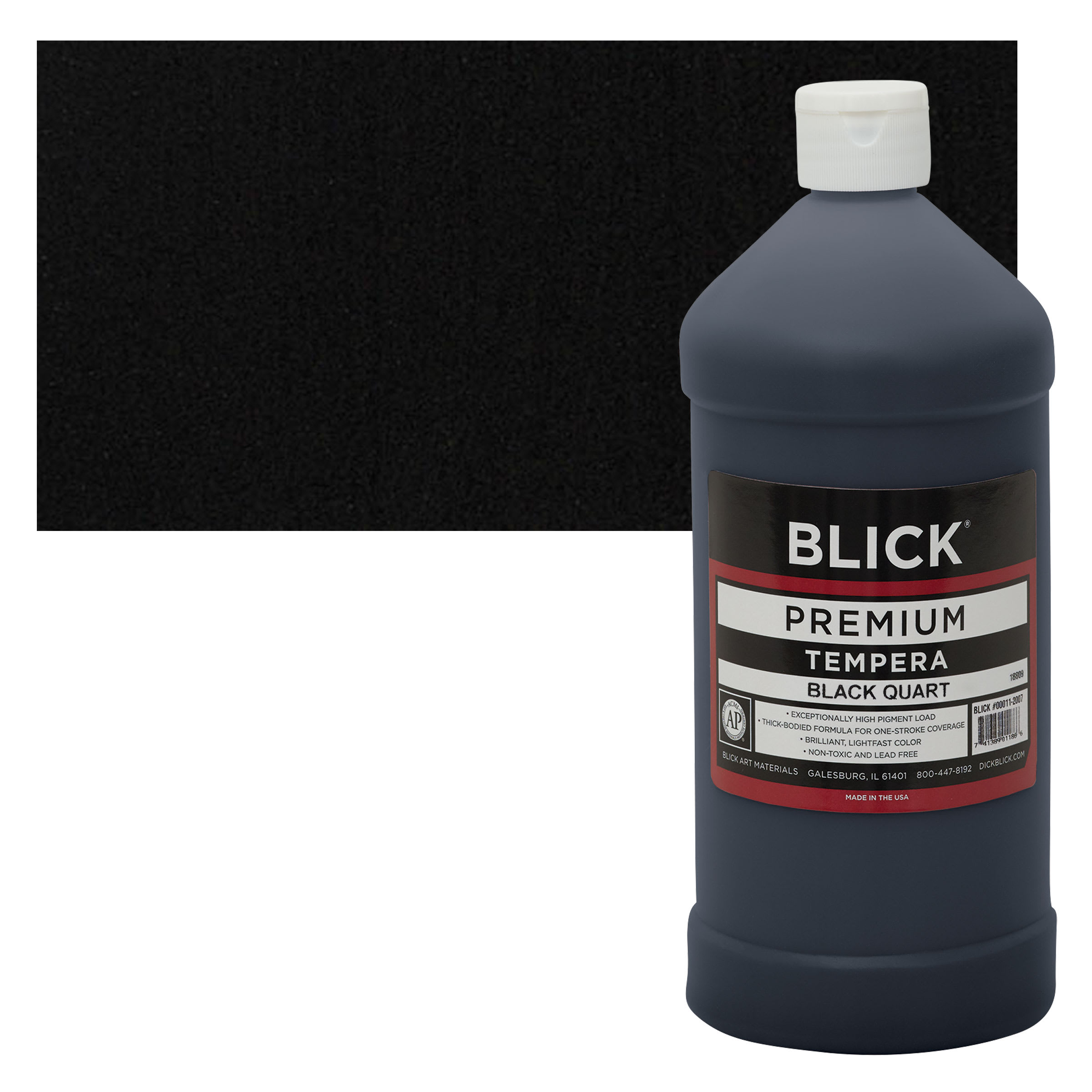 Blick Premium Grade Tempera - Black, Quart