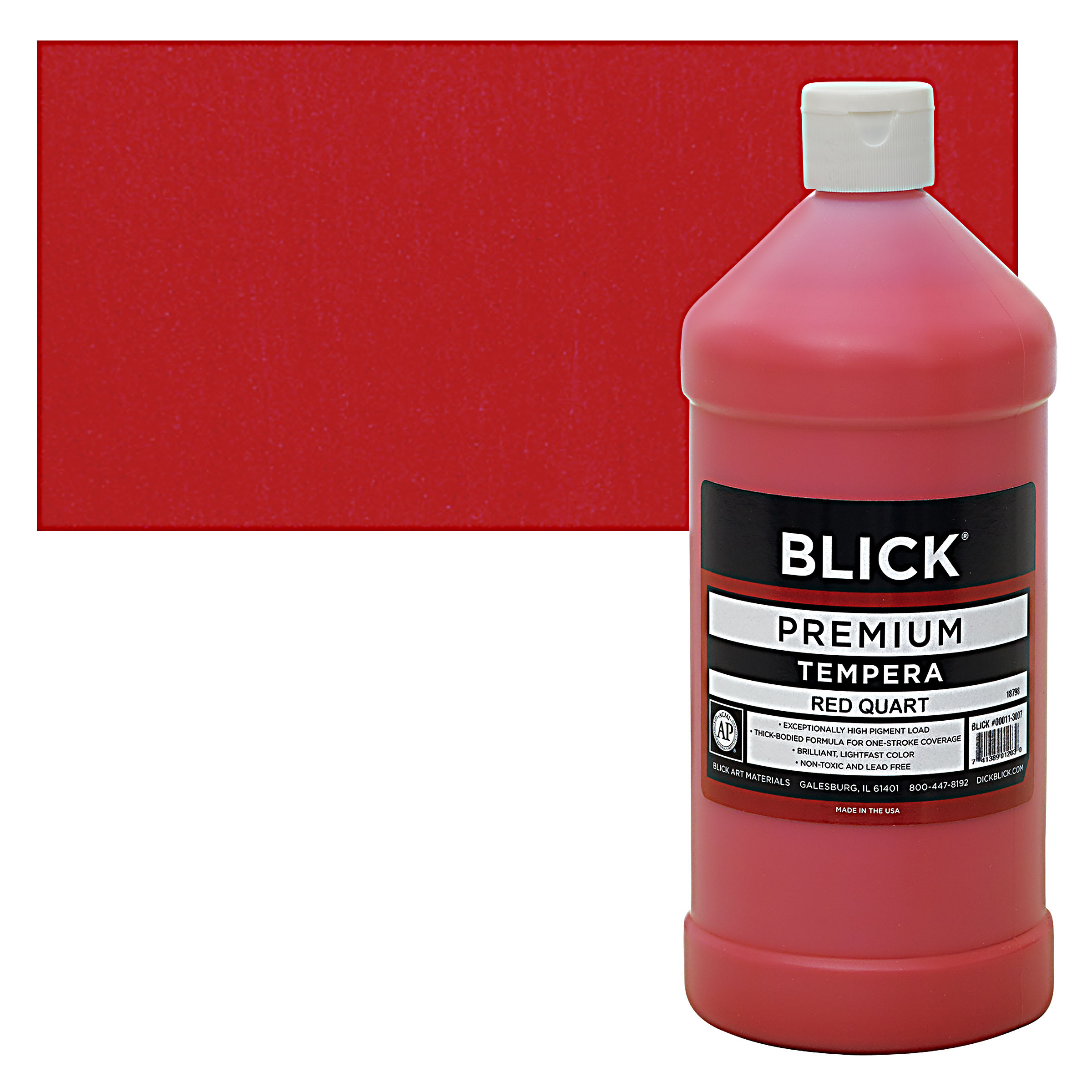 Blick Premium Grade Tempera - Red, Quart