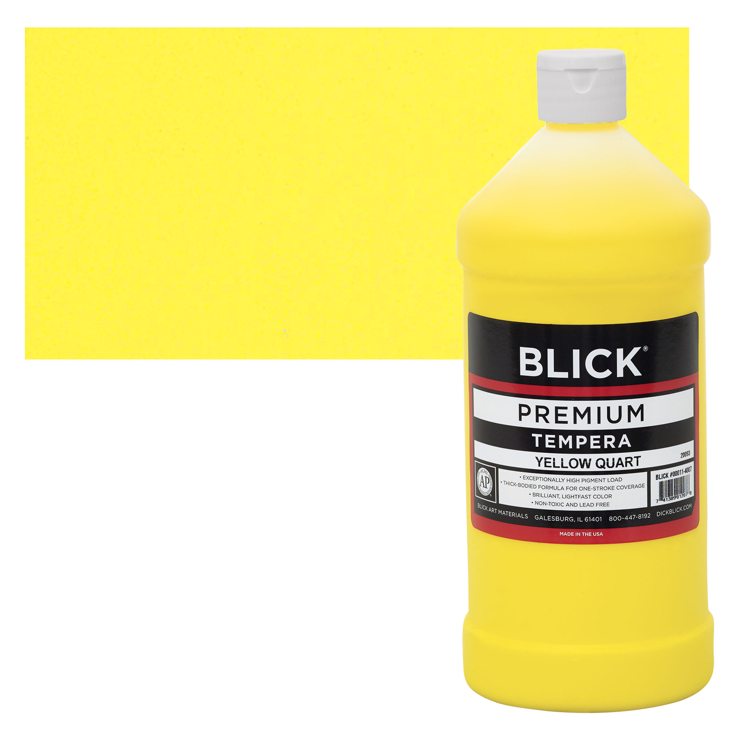 Blick Premium Grade Tempera - Yellow, Quart