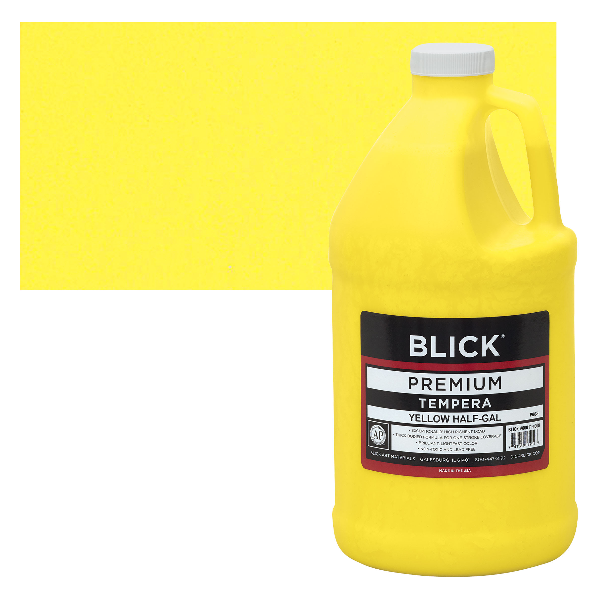 Blick Premium Grade Tempera - Yellow, Half Gallon